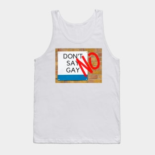 Say No To Don't Say Gay - Don't Say Hate - Graffiti - Stand Up To Hatred Tank Top